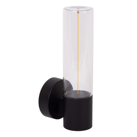 Lucide FILANI - Applique murale Intérieur/Extérieur - LED - 1x8W 2700K - IP54 - Noir - Essential