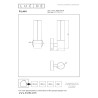 Lucide FILANI - Applique murale Intérieur/Extérieur - LED - 1x8W 2700K - IP54 - Noir - Essential