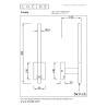 Lucide FINAN - Applique murale - LED - 1x6W 2700K - Point de rechargement USB - Noir
