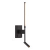 Lucide FINAN - Applique murale - LED - 2700K - Point de rechargement USB - Noir