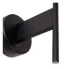 Lucide MAGIC - Applique murale - 1xE27 - Point de rechargement USB - Noir - L 18 x P 31 x H 50 cm