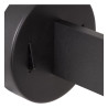 Lucide MAGIC - Applique murale - 1xE27 - Point de rechargement USB - Noir - L 30 x P 18 x H 58 cm