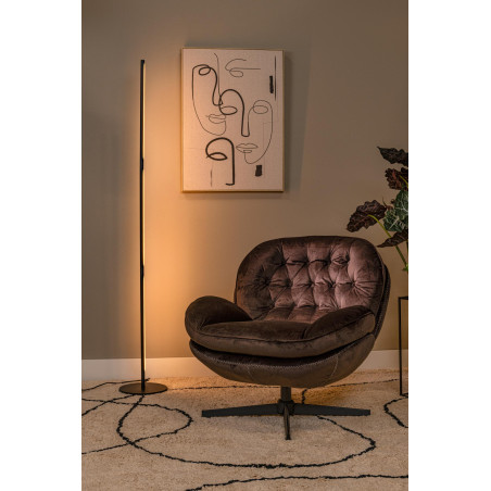 Lucide FINAN - Lampadaire - LED Dim. - 1x32W 2700K - Noir