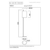 Lucide MAGIC - Lampadaire - Ø 24 cm - 1xE27 - Noir - Réf. 68711/81/30