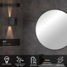 Lucide AXI - Spot mural / Applique mural Salle de bains - LED - 2x3,5W 2700K - IP54 - Angle du - L 10 x P 10 - Réf. 69200/06/30