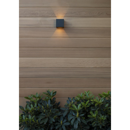 Lucide AXI - Spot mural / Applique mural Salle de bains - LED - 2x3,5W 2700K - IP54 - Angle du - L 10 x P 10 - Réf. 69200/06/30