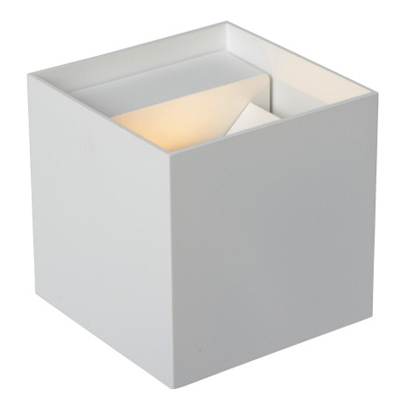 Lucide AXI - Spot mural / Applique mural Salle de bains - LED - 2x3,5W 2700K - IP54 - Angle du - L 10 x P 10 - Réf. 69200/06/31