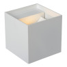 Lucide AXI - Spot mural / Applique mural Salle de bains - LED - 2x3,5W 2700K - IP54 - Angle du - L 10 x P 10 - Réf. 69200/06/31
