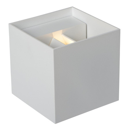 Lucide AXI - Spot mural / Applique mural Salle de bains - LED - 2x3,5W 2700K - IP54 - Angle du - L 10 x P 10 - Réf. 69200/06/31