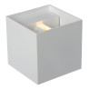 Lucide AXI - Spot mural / Applique mural Salle de bains - LED - 2x3,5W 2700K - IP54 - Angle du - L 10 x P 10 - Réf. 69200/06/31