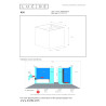 Lucide AXI - Spot mural / Applique mural Salle de bains - LED - 2x3,5W 2700K - IP54 - Angle du - L 10 x P 10 - Réf. 69200/06/31