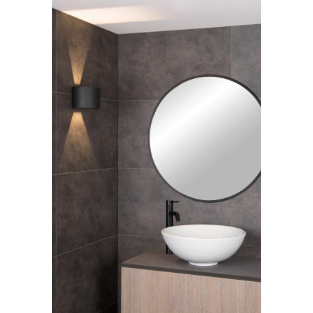 Lucide AXI - Spot mural / Applique mural Salle de bains - LED - 2x3,5W 2700K - IP54 - Angle du - L 13,5 x P - Réf. 69201/06/30