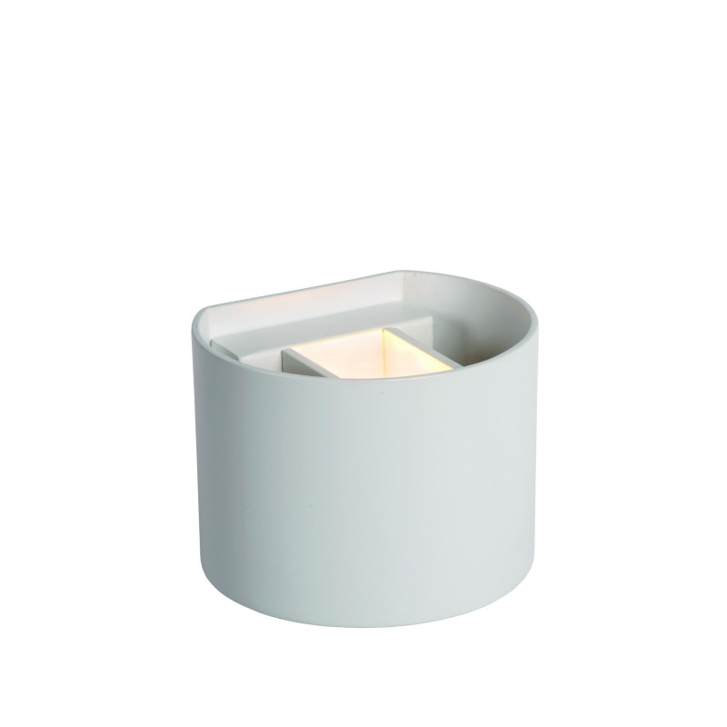 Lucide AXI - Spot mural / Applique mural Salle de bains - LED - 2x3,5W 2700K - IP54 - Angle du - L 13,5 x P - Réf. 69201/06/31