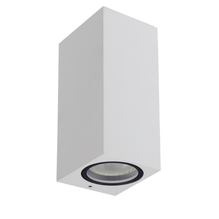 Lucide ZARO - Spot mural / Applique mural Intérieur/Extérieur - 2xGU10 (MR16) - IP65 - Blanc