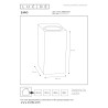 Lucide ZARO - Spot mural / Applique mural Intérieur/Extérieur - 2xGU10 (MR16) - IP65 - Blanc