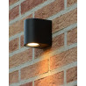 Lucide ZARO - Spot mural / Applique mural Intérieur/Extérieur - 1xGU10 (MR16) - IP44 - Noir - Réf. 69801/01/30