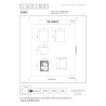 Lucide ZARO - Spot mural / Applique mural Intérieur/Extérieur - 1xGU10 (MR16) - IP44 - Blanc - Réf. 69801/01/31