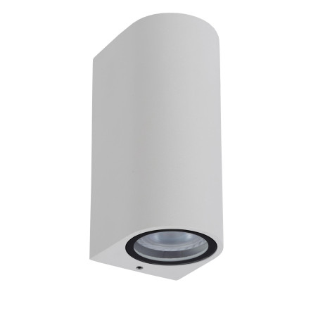 Lucide ZARO - Spot mural / Applique mural Intérieur/Extérieur - 2xGU10 (MR16) - IP44 - Blanc