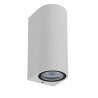 Lucide ZARO - Spot mural / Applique mural Intérieur/Extérieur - 2xGU10 (MR16) - IP44 - Blanc