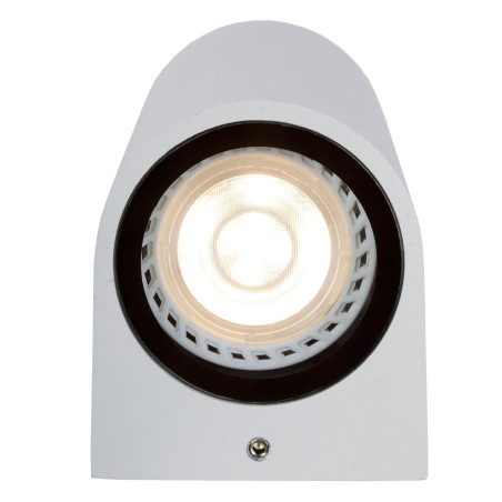 Lucide ZARO - Spot mural / Applique mural Intérieur/Extérieur - 2xGU10 (MR16) - IP44 - Blanc