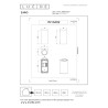 Lucide ZARO - Spot mural / Applique mural Intérieur/Extérieur - 2xGU10 (MR16) - IP44 - Blanc
