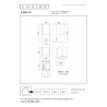 Lucide ZARO - Spot mural / Applique mural Intérieur/Extérieur - 1xGU10 (MR16) - IP65- Détecteur De Mouvement - Réf. 69802/01/30