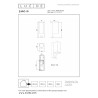 Lucide ZARO - Spot mural / Applique mural Intérieur/Extérieur - 2xGU10 (MR16) - IP65- Détecteur De Mouvement - Réf. 69802/02/30