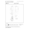 Lucide ZARO - Spot mural / Applique mural Intérieur/Extérieur - 2xGU10 (MR16) - IP65- Détecteur De Mouvement - Réf. 69803/02/30