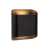 Lucide ATILA - Applique murale Intérieur/Extérieur - LED Dim. - 2x5W 2700K - IP65 - Noir - L 16 x P 6,3 x H 18 cm