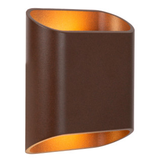 Lucide ATILA - Applique murale Intérieur/Extérieur - LED Dim. - 2x5W 2700K - IP65 - Rouille