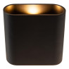 Lucide ATILA - Applique murale Intérieur/Extérieur - LED Dim. - 2x5W 2700K - IP65 - Noir - L 16 x P 6,3 x H 17 cm