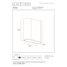 Lucide ATILA - Applique murale Intérieur/Extérieur - LED Dim. - 2x5W 2700K - IP65 - Noir - L 16 x P 6,3 x H 17 cm