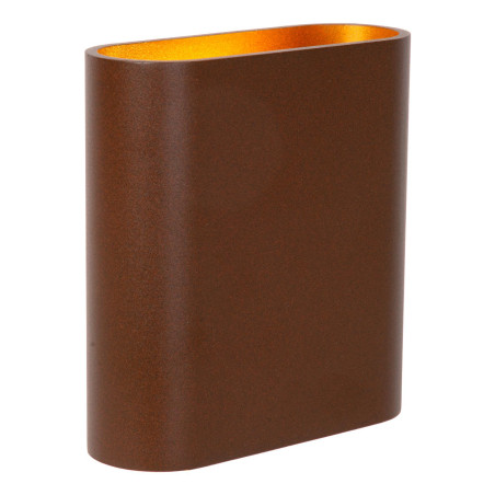 Lucide ATILA - Applique murale Intérieur/Extérieur - LED Dim. - 2x5W 2700K - IP54 - Rouille