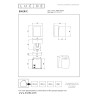 Lucide EMERIC - Spot mural / Applique mural Intérieur/Extérieur - LED - CCT - 1x10W 2200K/3000K - IP54 - Rouille - Essential