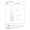 Lucide EMERIC - Spot mural / Applique mural Intérieur/Extérieur - LED - CCT - 1x10W 2200K/3000K - IP54 - Détecteur De Mouvement