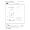 Lucide EMERIC - Spot mural / Applique mural Intérieur/Extérieur - LED - CCT - 2x10W 2200K/3000K - IP54 - Détecteur De Mouvement