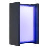 Lucide QUADRA - Smart Applique murale Intérieur/Extérieur - LED - RGBCW - 1x11W 2700K/6500K - IP65 - - L 8,3 x P 14,5 x H 24 cm