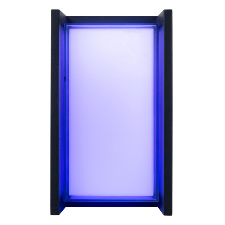 Lucide QUADRA - Smart Applique murale Intérieur/Extérieur - LED - RGBCW - 1x11W 2700K/6500K - IP65 - - L 8,3 x P 14,5 x H 24 cm