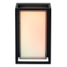 Lucide QUADRA - Smart Applique murale Intérieur/Extérieur - LED - RGBCW - 1x11W 2700K/6500K - IP65 - - L 10 x P 14,5 x H 24 cm