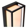 Lucide QUADRA - Smart Applique murale Intérieur/Extérieur - LED - RGBCW - 1x11W 2700K/6500K - IP65 - - L 10 x P 14,5 x H 24 cm