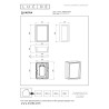 Lucide QUADRA - Smart Applique murale Intérieur/Extérieur - LED - RGBCW - 1x11W 2700K/6500K - IP65 - - L 10 x P 14,5 x H 24 cm