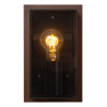 Lucide COZETTE - Applique murale Intérieur/Extérieur - 1xE27 - IP65 - Rouille - Essential - L 8,6 x P 14,5 x H 24 cm