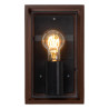 Lucide COZETTE - Applique murale Intérieur/Extérieur - 1xE27 - IP65 - Rouille - Essential - L 10,3 x P 14,5 x H 24 cm
