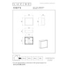 Lucide COZETTE - Applique murale Intérieur/Extérieur - 2xE27 - IP65 - Rouille - Essential