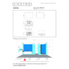 Lucide ARMIN - Spot mural / Applique mural Salle de bains - LED Dim. - CCT - 2x3,5W 2200K/3000K - - L 12 x P - Réf. 69816/06/11