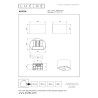 Lucide ARMIN - Spot mural / Applique mural Salle de bains - LED Dim. - CCT - 2x3,5W 2200K/3000K - - L 12 x P - Réf. 69816/06/41