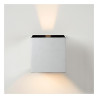 Lucide ARMIN - Spot mural / Applique mural Salle de bains - LED Dim. - CCT - 2x3,5W 2200K/3000K - - L 10 x P - Réf. 69817/06/11