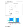 Lucide ARMIN - Spot mural / Applique mural Salle de bains - LED Dim. - CCT - 2x3,5W 2200K/3000K - - L 10 x P - Réf. 69817/06/11