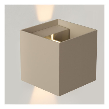 Lucide ARMIN - Spot mural / Applique mural Salle de bains - LED Dim. - CCT - 2x3,5W 2200K/3000K - - L 10 x P - Réf. 69817/06/41