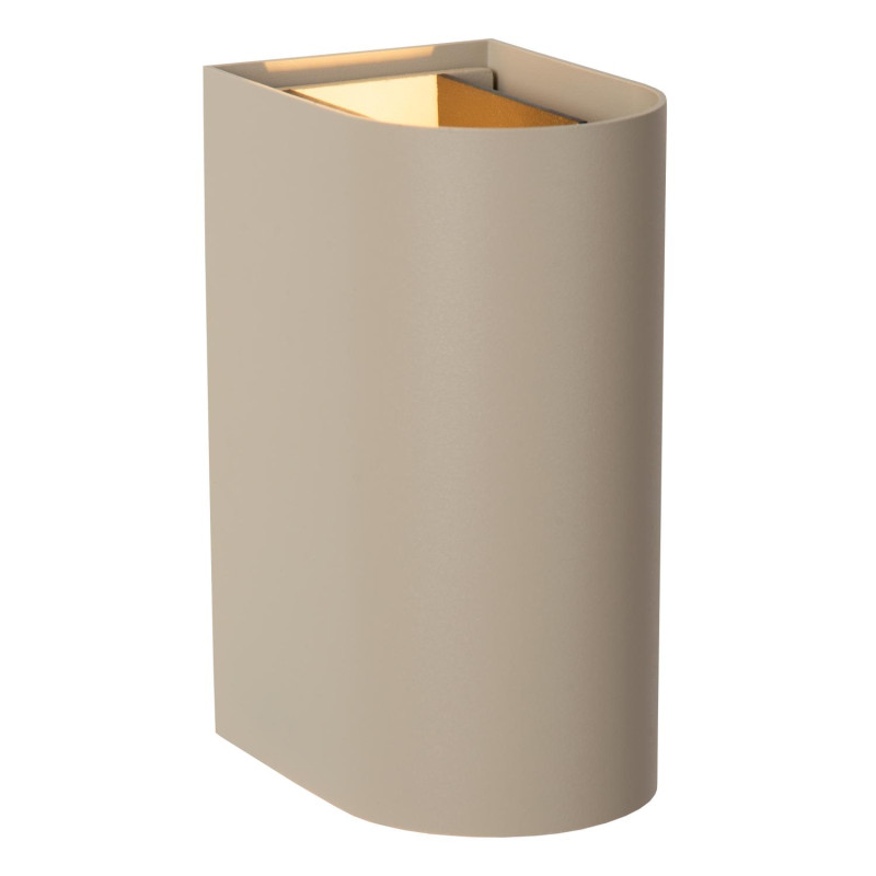 Lucide APLIS - Spot mural / Applique mural Intérieur/Extérieur - LED - CCT - 2x5W 2200K/3000K - IP54 - L 9,7 x P 7,2 x H 15 cm